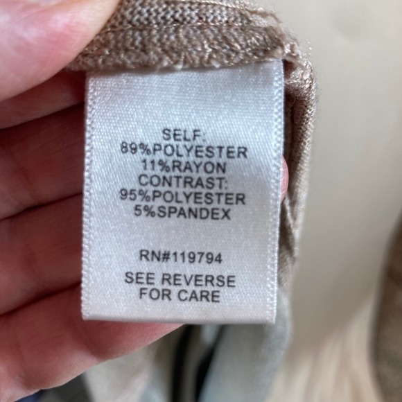 One World Dress Large Multi Color Asymmetric 3/4 Sleeve Forest Fairy Boho Midi - Picture 6 of 8